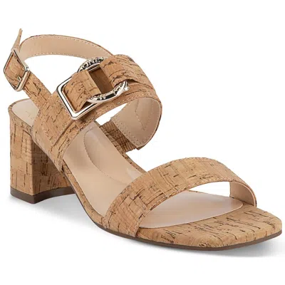 Jones New York Yahssa Womens Buckle Cork Block Heels In Multi
