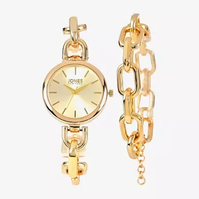Jones Ny Womens Gold Tone Bracelet Watch A0294g-42-a27