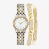 Jones Ny Womens Two Tone Bracelet Watch A0632s-42-e34 In Gold