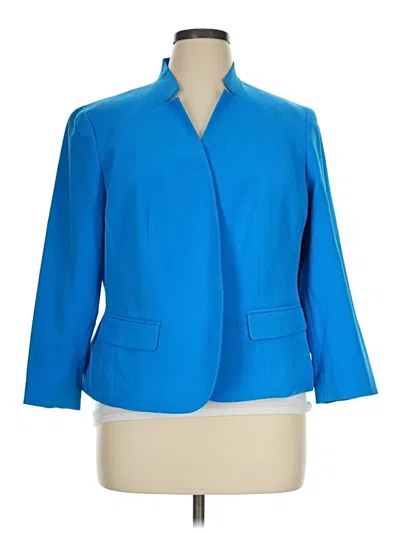 Pre-owned Jones Studio Blazer Jacket In Blue