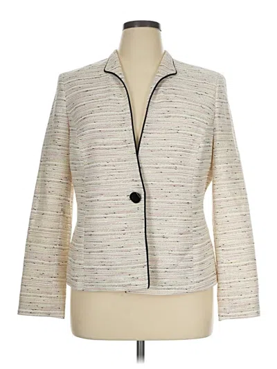 Pre-owned Jones Studio Blazer Jacket In Ivory