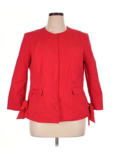 Pre-owned Jones Studio Blazer Jacket In Red