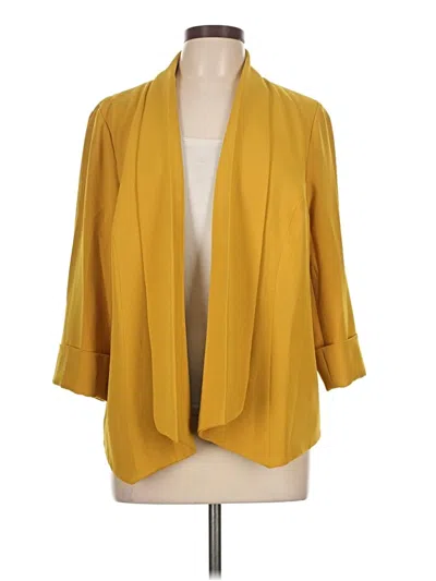 Pre-owned Jones Studio Blazer Jacket In Yellow