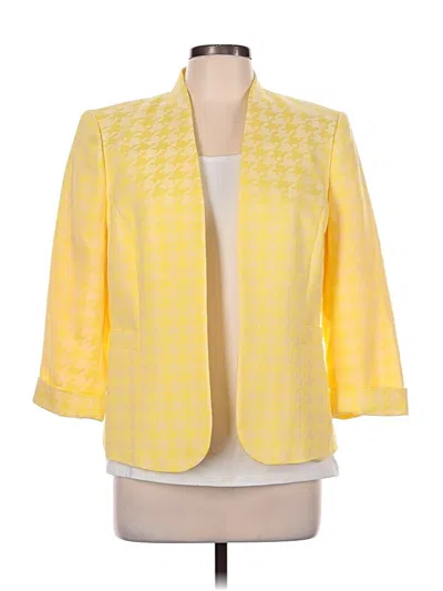 Pre-owned Jones Studio Blazer Jacket In Yellow