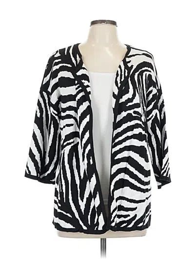 Pre-owned Jones Studio Cardigan Sweater In Black