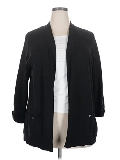 Pre-owned Jones Studio Cardigan Sweater In Black