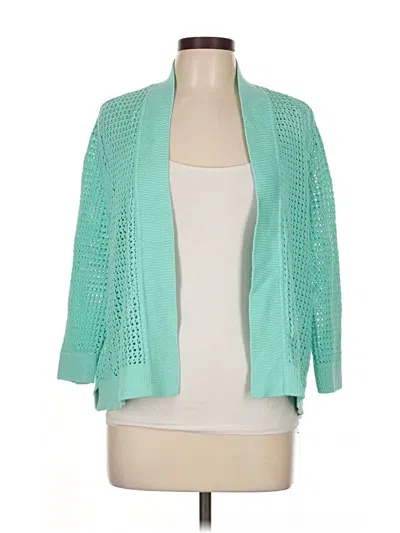 Pre-owned Jones Studio Cardigan Sweater In Blue