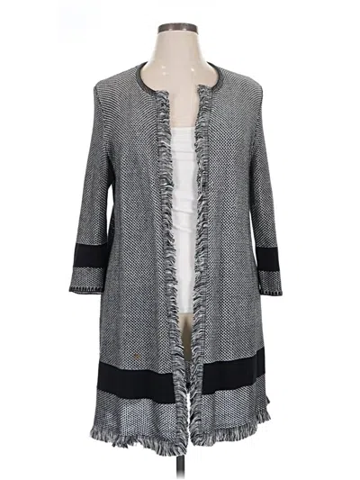 Pre-owned Jones Studio Cardigan Sweater In Gray