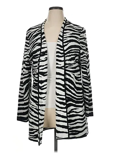 Pre-owned Jones Studio Cardigan Sweater In White
