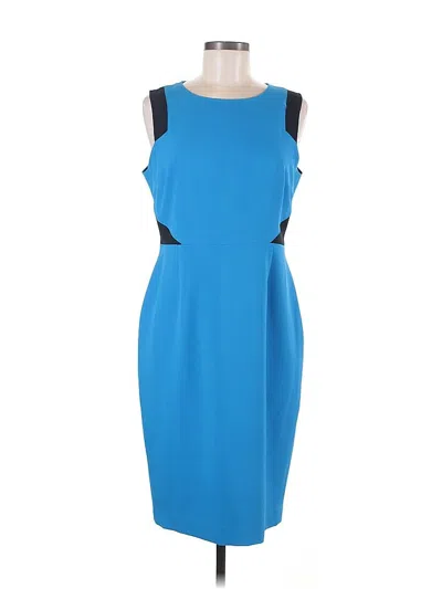 Pre-owned Jones Studio Cocktail Dress In Blue
