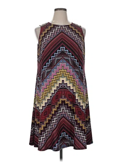 Pre-owned Jones Studio Cocktail Dress In Burgundy