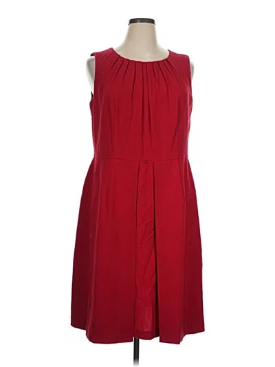 Pre-owned Jones Studio Cocktail Dress In Burgundy