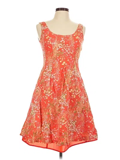 Pre-owned Jones Studio Cocktail Dress In Orange