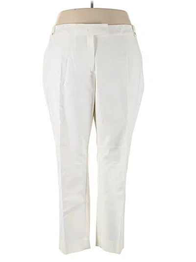 Pre-owned Jones Studio Dress Pants In Ivory
