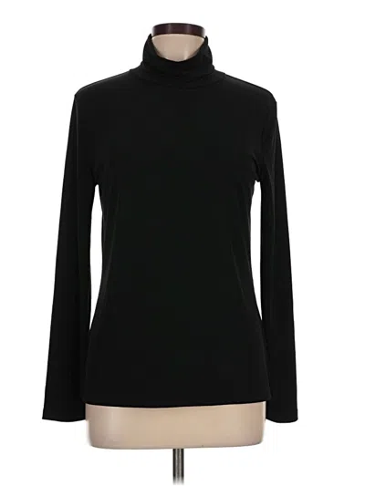 Pre-owned Jones Studio Long Sleeve Turtleneck In Black