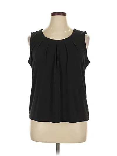 Pre-owned Jones Studio Sleeveless Blouse In Black
