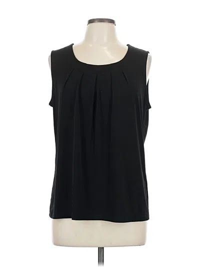 Pre-owned Jones Studio Sleeveless Blouse In Black
