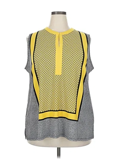 Pre-owned Jones Studio Sleeveless Blouse In Black