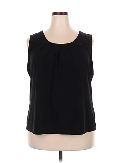 Pre-owned Jones Studio Sleeveless Blouse In Black