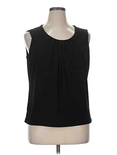 Pre-owned Jones Studio Sleeveless Blouse In Black