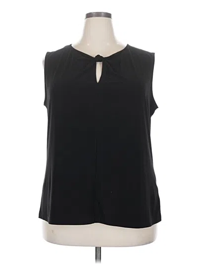Pre-owned Jones Studio Sleeveless Blouse In Black