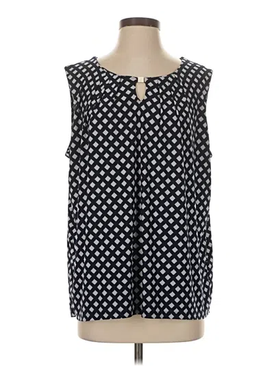 Pre-owned Jones Studio Sleeveless Blouse In Black