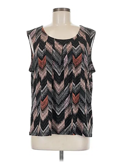Pre-owned Jones Studio Sleeveless Blouse In Black