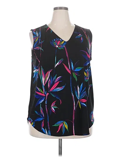 Pre-owned Jones Studio Sleeveless Blouse In Black