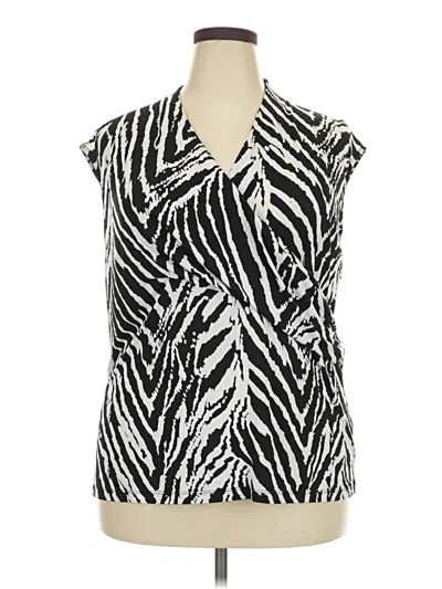 Pre-owned Jones Studio Sleeveless Blouse In Black