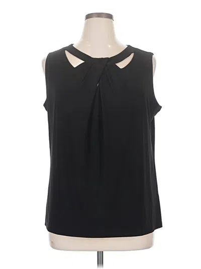Pre-owned Jones Studio Sleeveless Blouse In Black