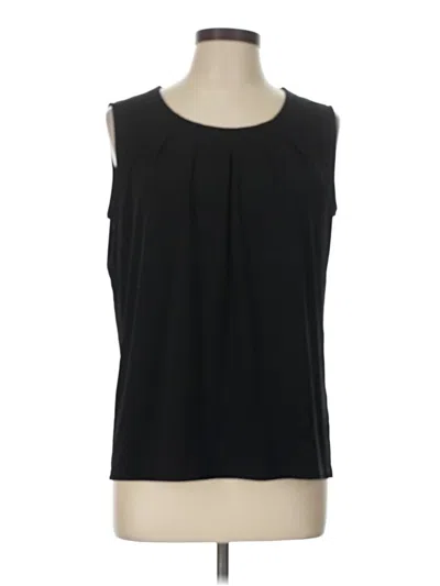 Pre-owned Jones Studio Sleeveless Blouse In Black