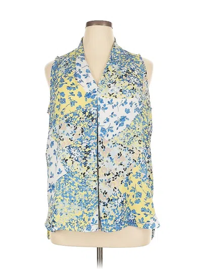 Pre-owned Jones Studio Sleeveless Blouse In Blue