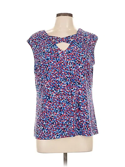 Pre-owned Jones Studio Sleeveless Blouse In Blue