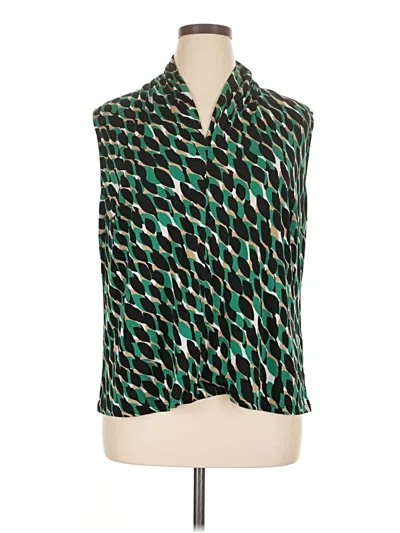 Pre-owned Jones Studio Sleeveless Blouse In Green