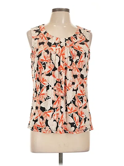 Pre-owned Jones Studio Sleeveless Blouse In Orange