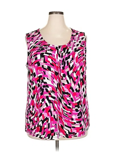Pre-owned Jones Studio Sleeveless Blouse In Pink