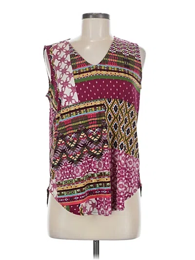 Pre-owned Jones Studio Sleeveless Blouse In Pink