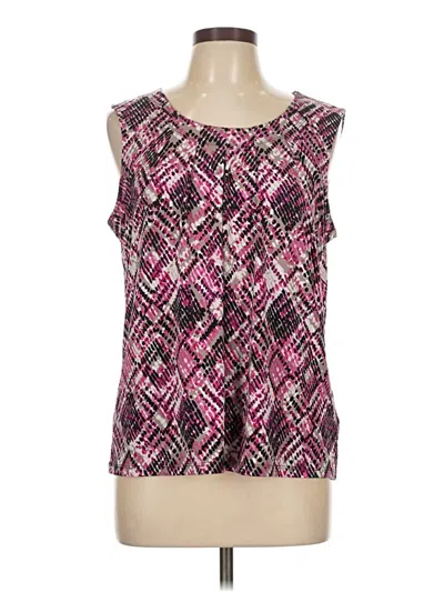 Pre-owned Jones Studio Sleeveless Blouse In Pink
