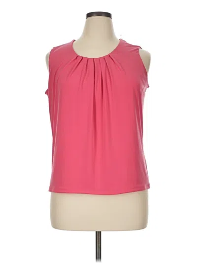 Pre-owned Jones Studio Sleeveless Blouse In Pink