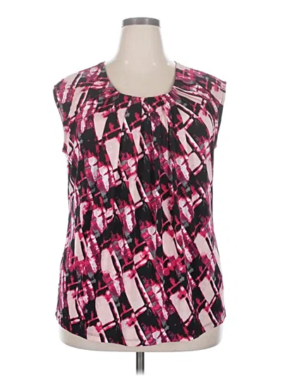 Pre-owned Jones Studio Sleeveless Blouse In Pink