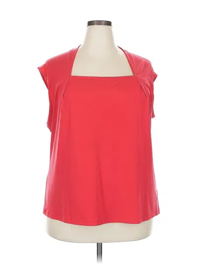 Pre-owned Jones Studio Sleeveless Blouse In Red