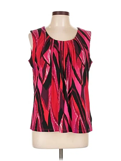 Pre-owned Jones Studio Sleeveless Blouse In Red