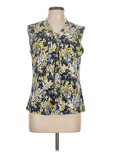 Pre-owned Jones Studio Sleeveless Blouse In Yellow