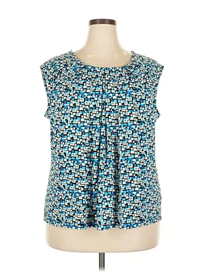 Pre-owned Jones Studio Sleeveless T-shirt In Blue