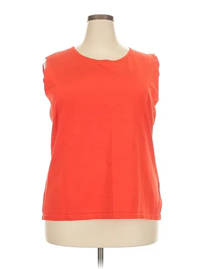 Pre-owned Jones Studio Sleeveless T-shirt In Orange