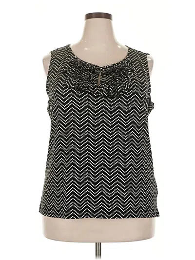 Pre-owned Jones Studio Tank Top Black Strapless Neckline Tops