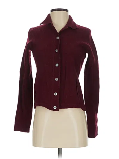 Pre-owned Jones Wear Blazer Jacket In Burgundy