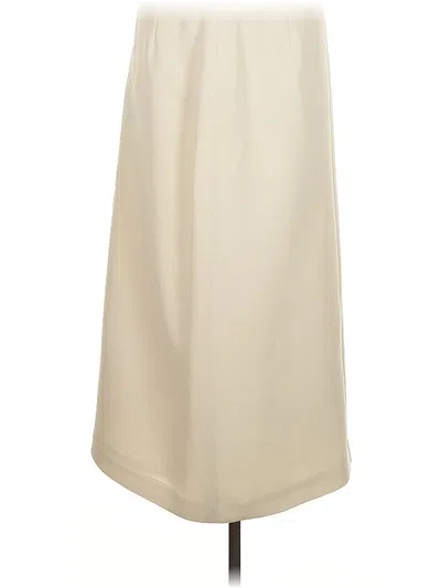 Pre-owned Jones Wear Formal Skirt In White