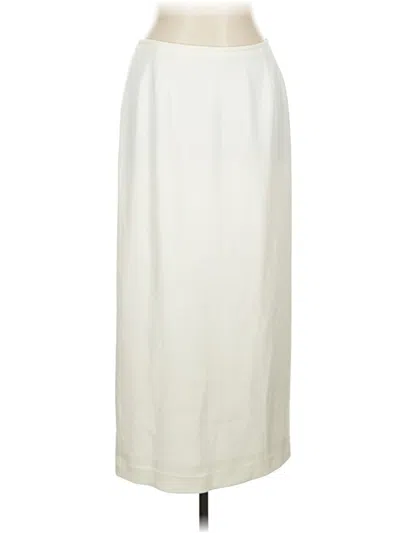 Pre-owned Jones Wear Formal Skirt In White