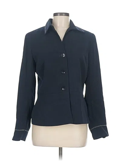 Pre-owned Jones Wear Long Sleeve Blouse In Blue